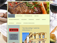 Tablet Screenshot of em-bierstueffge.de